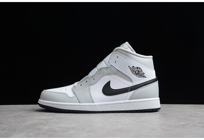 air jordan 1 mid "light smoke grey" aj1  bq6472-015
